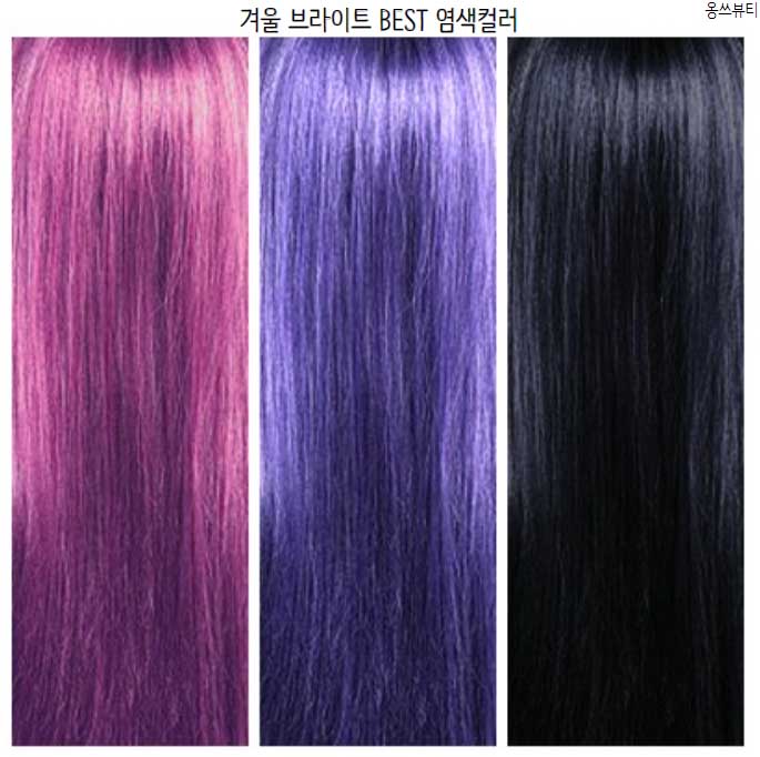겨울 쿨 브라이트 염색