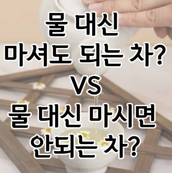 물 대신 마셔도 되는 차 물 대신 마시면 안되는 차