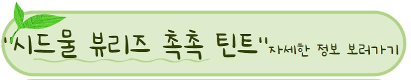 순하고 성분 좋은 틴트 , 시드물 틴트 색조 추천 BEST 3 :) 3 시드물 추천 뷰리즈 촉촉 틴트