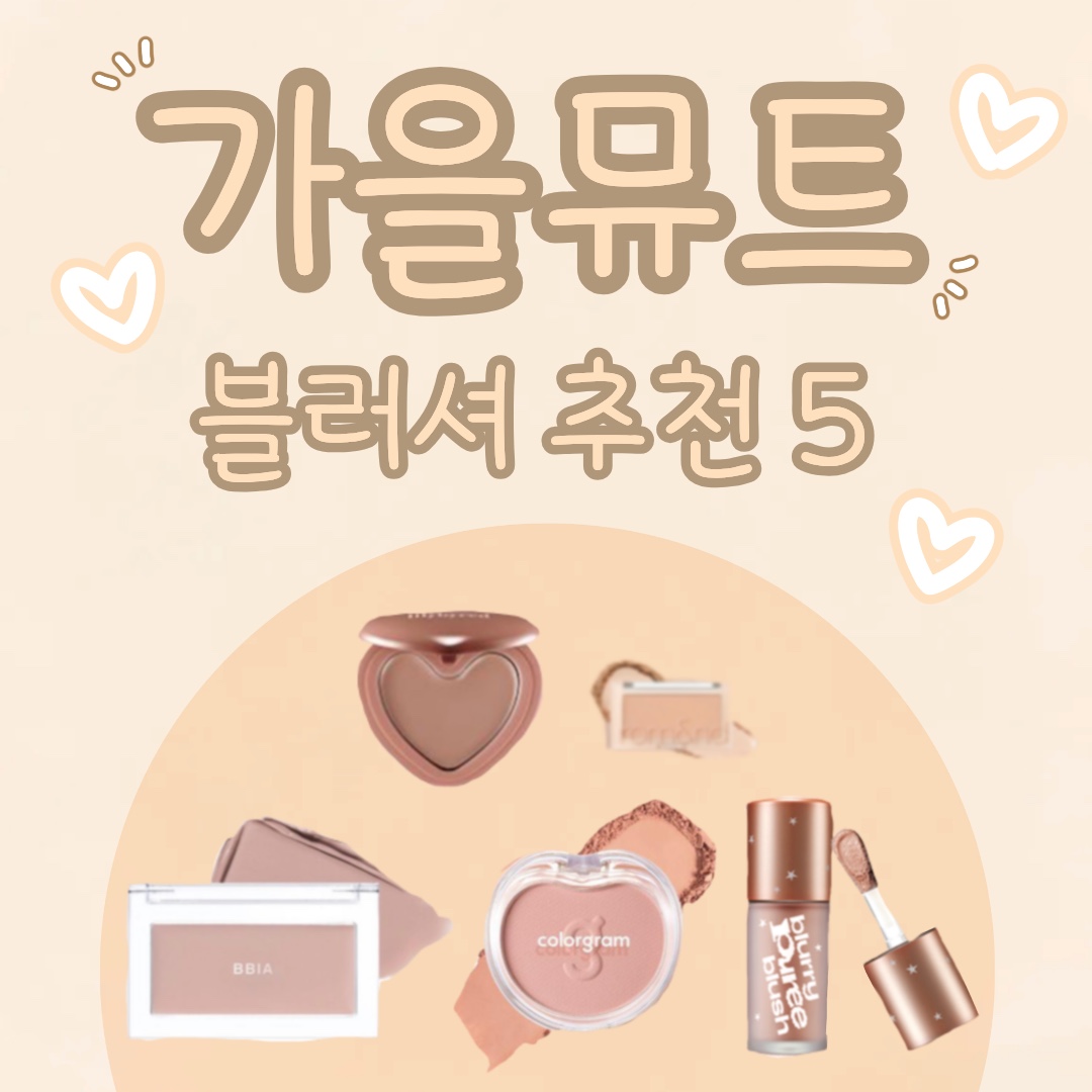 가을뮤트블러셔 BSET 5가지 추천🍁 34 가을뮤트 블러셔 추천